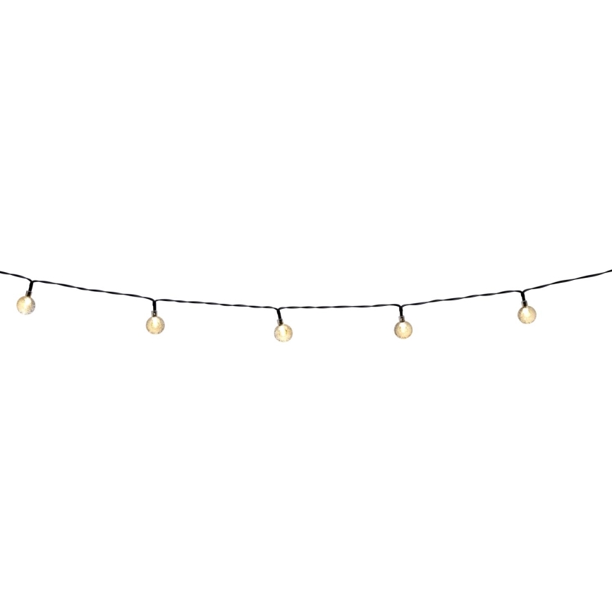 Grundig - LED Ściemnialny łańcuch solarny 50xLED/8 funkcji 9,35m IP44 ciepła biel + pilot zdalnego sterowania