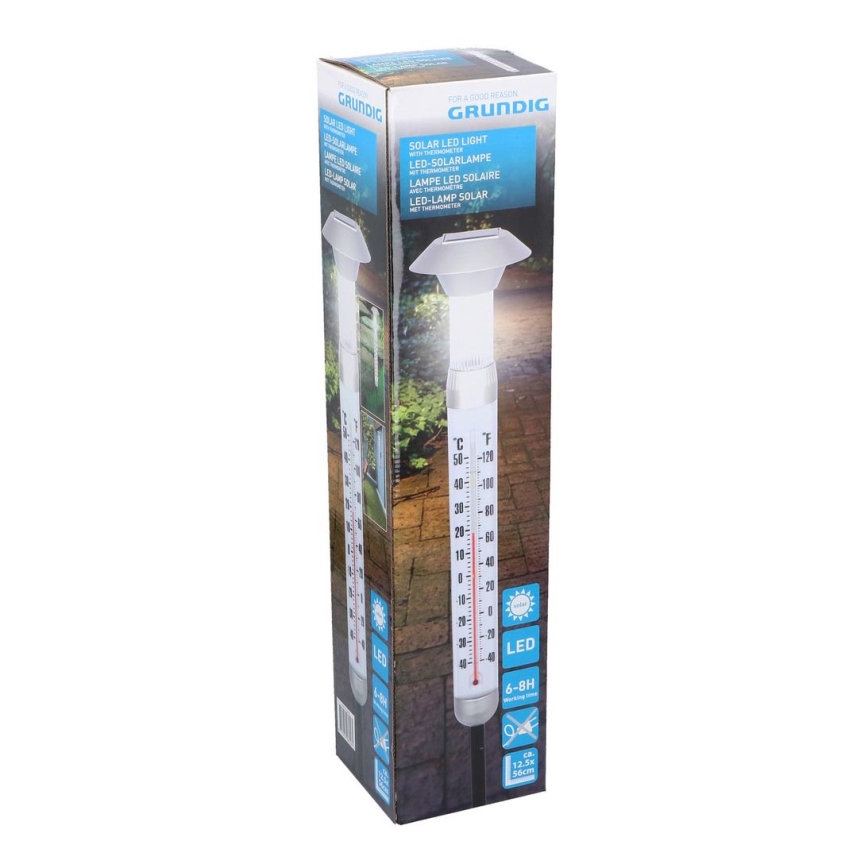 Grundig - LED Solarny termometr 1xAAA 600 mAh IP44