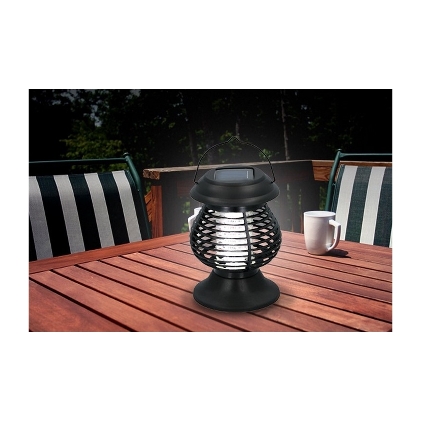 Grundig - LED UV Lampa solarna z pułapką na owady LED/1W/1,2V IPX4