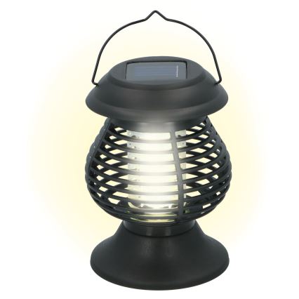 Grundig - LED UV Lampa solarna z pułapką na owady LED/1W/1,2V IPX4