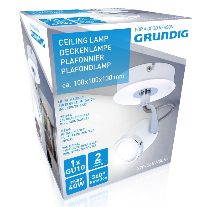 Grundig - Oświetlenie punktowe 1xGU10/50W/230V