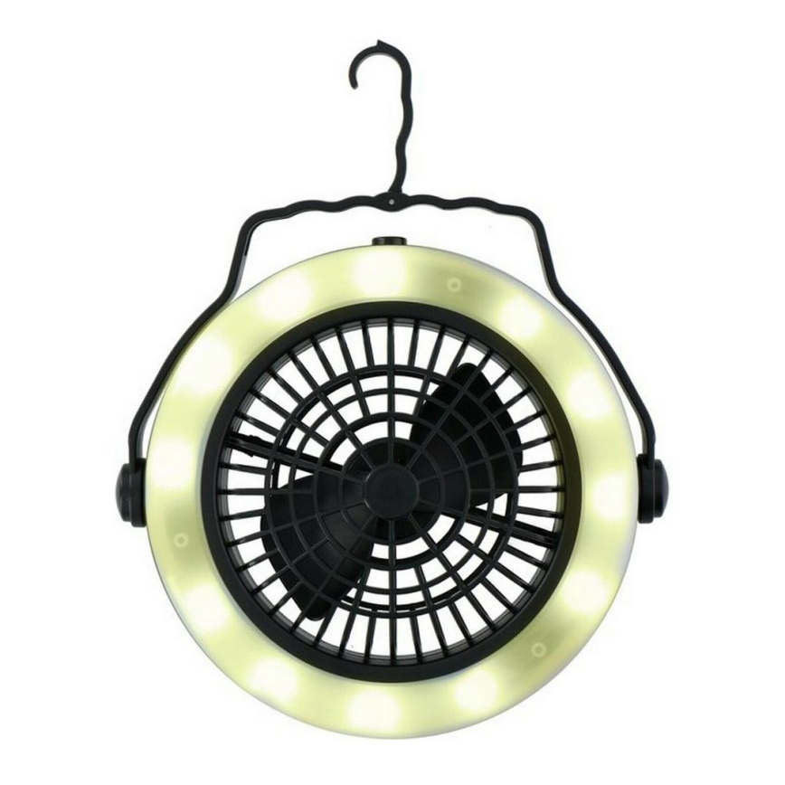 Grundig - Przenośny wentylator z oświetleniem LED LED/3xAA