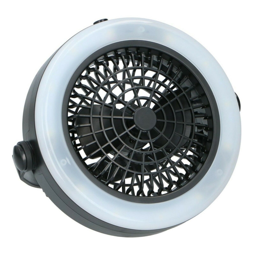 Grundig - Przenośny wentylator z oświetleniem LED LED/3xAA