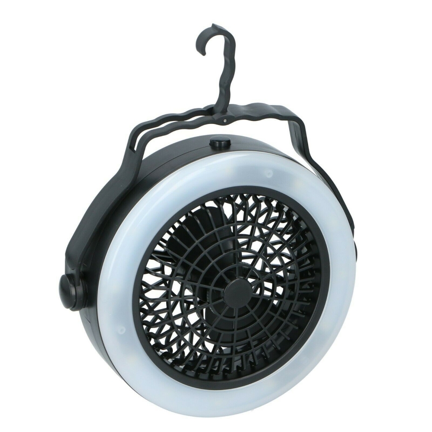 Grundig - Przenośny wentylator z oświetleniem LED LED/3xAA