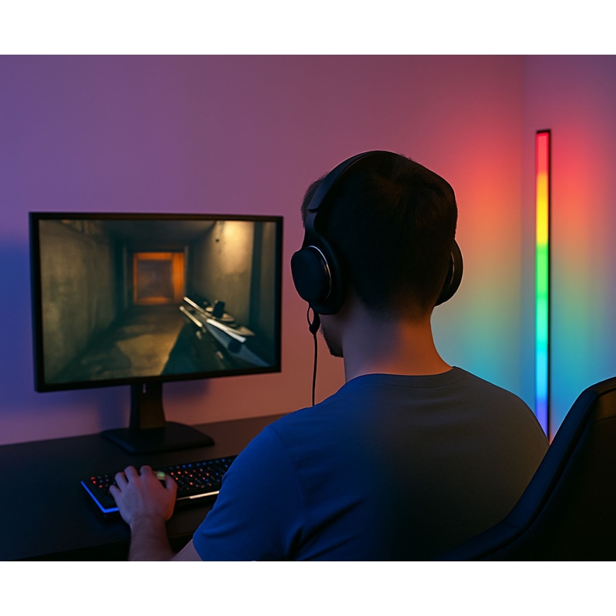 Grundig - ściemnialna lampa stojąca LED RGBW LED/6W/230V + pilot zdalnego sterowania