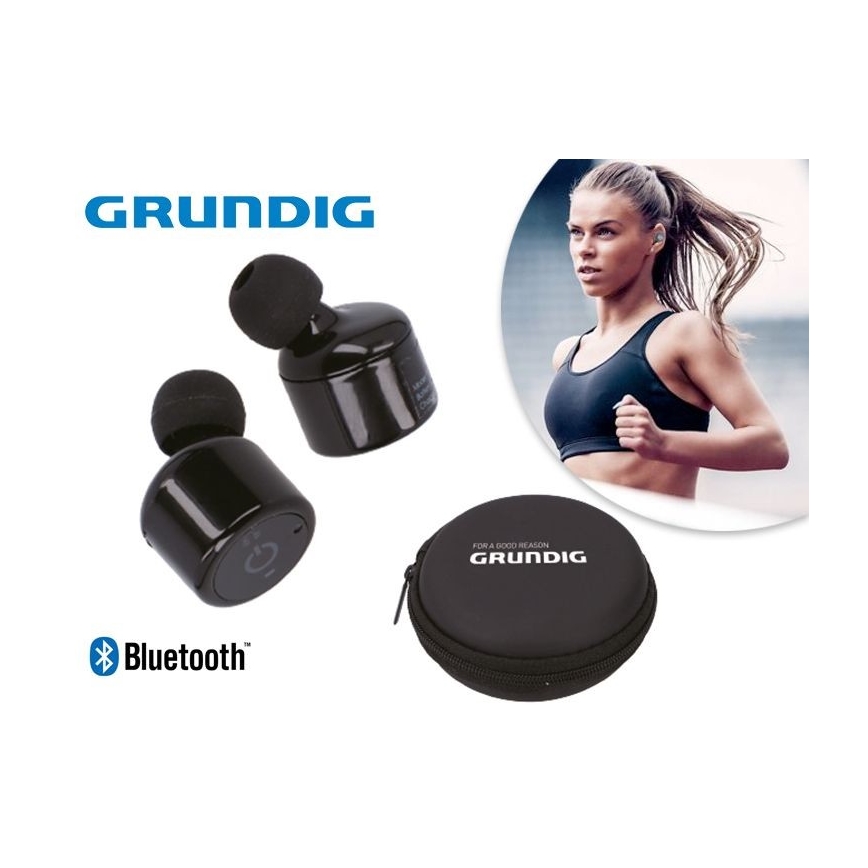 Grundig - Słuchawki bezprzewodowe Bluetooth czarne