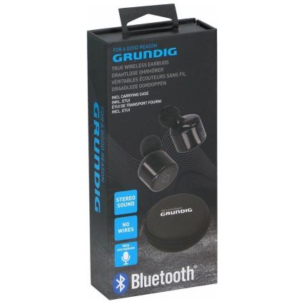 Grundig - Słuchawki bezprzewodowe Bluetooth czarne