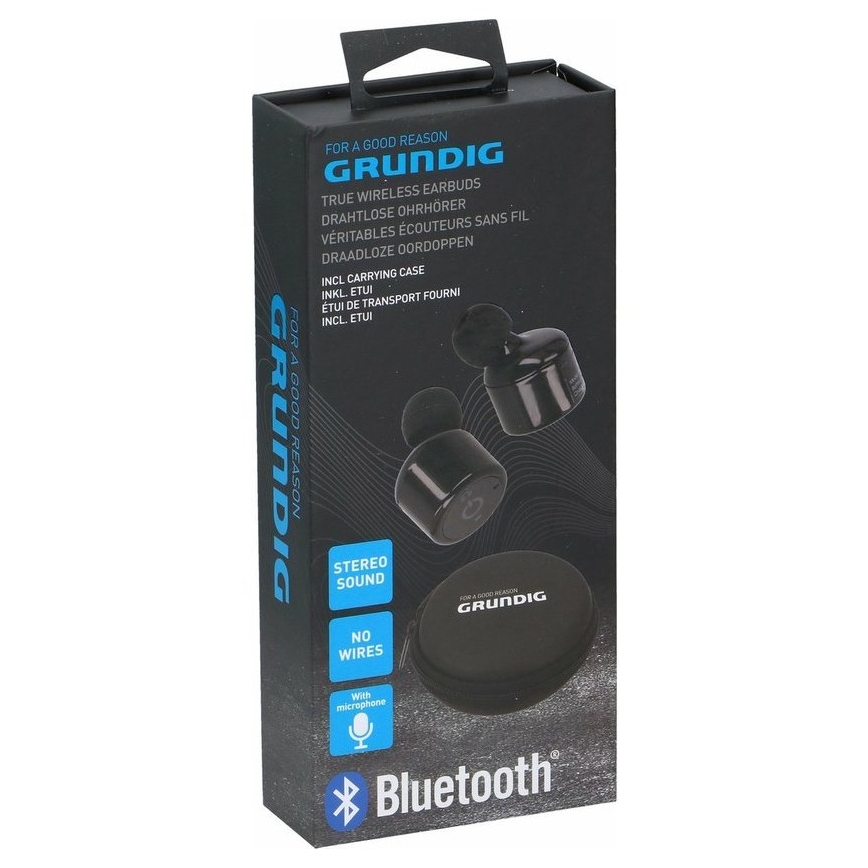 Grundig - Słuchawki bezprzewodowe Bluetooth czarne