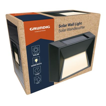 Grundig - Solarny kinkiet LED/3,7V 500 mAh IP44