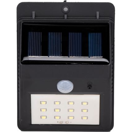 Grundig - Solarny kinkiet LED z czujnikiem ruchu, 1,2 V, 600 mAh, IP44