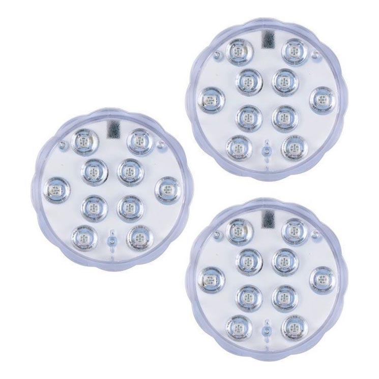 Grundig - Zestaw 3x LED RGBW ściemnialne oprawy LED/3W/3xAAA IP65 + pilot zdalnego sterowania