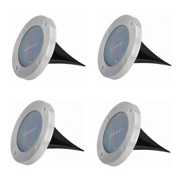 Grundig - ZESTAW 4x LED Lampa solarna LED/1W/1,2V 600 mAh IP65