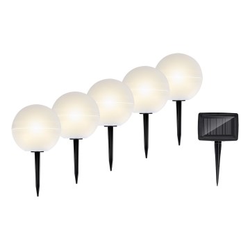 Grundig - ZESTAW 5x LED RGBW  Lampa solarna LED/3,2V IP44