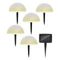 Grundig - ZESTAW 5x LED RGBW Lampa solarna LED/3,2V IP44