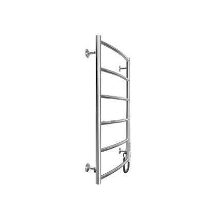 Grzejnik drabinkowy na ręczniki CLASSIC 100W/230V 81x53cm stal nierdzewna/chrom błyszczący prawa