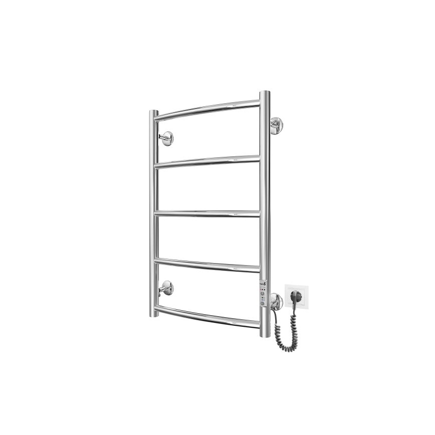 Grzejnik drabinkowy na ręczniki CLASSIC 60W/230V 66x43 cm stal nierdzewna/chrom błyszczący prawa