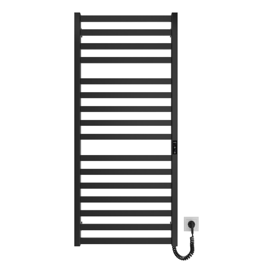 Grzejnik drabinkowy na ręczniki HF OXFORD 255W/230V 117x53 cm czarny