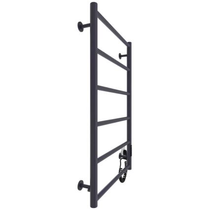 Grzejnik łazienkowy drabinkowy CLASSIC 110W/230V 80x53 cm stal nierdzewna/antracyt prawy