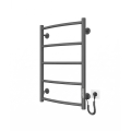 Grzejnik łazienkowy drabinkowy CLASSIC 65W/230V 66x42 cm stal nierdzewna/antracyt prawy