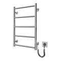 Grzejnik łazienkowy drabinkowy CLASSIC 65W/230V 66x42 cm stal nierdzewna/błyszczący chrom prawy