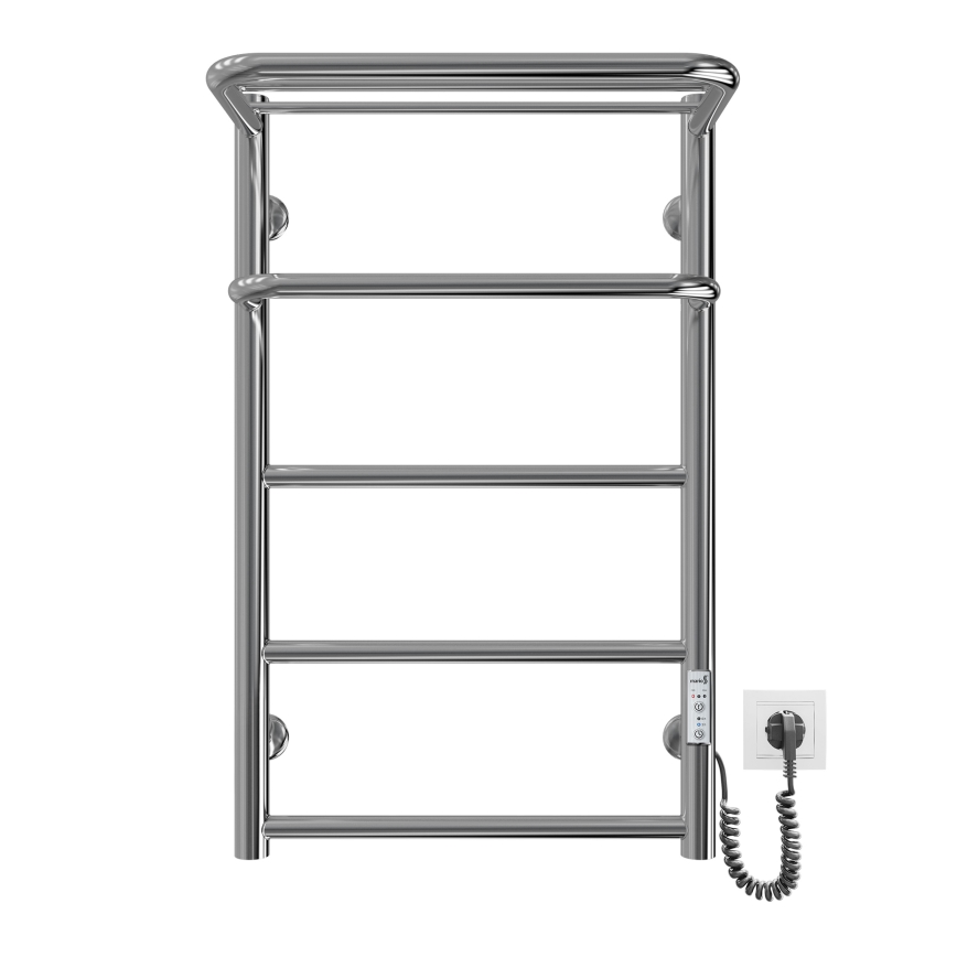 Grzejnik łazienkowy drabinkowy HOTEL 75W/230V 66x42 cm stal nierdzewna/chrom prawy