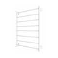 Grzejnik łazienkowy drabinkowy INOX FLAT 163W/230V 77x53 cm stal nierdzewna/biały