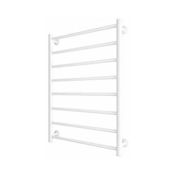 Grzejnik łazienkowy drabinkowy INOX FLAT 163W/230V 77x53 cm stal nierdzewna/biały