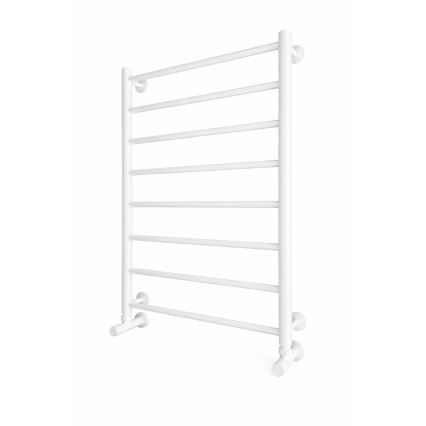 Grzejnik łazienkowy drabinkowy INOX FLAT 163W/230V 77x53 cm stal nierdzewna/biały