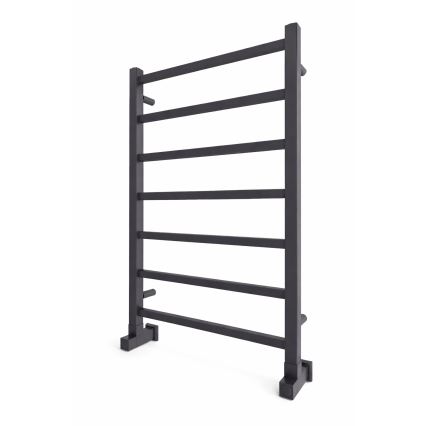 Grzejnik łazienkowy drabinkowy INOX TOKIO 161W/230V 77x53 cm stal nierdzewna/antracyt