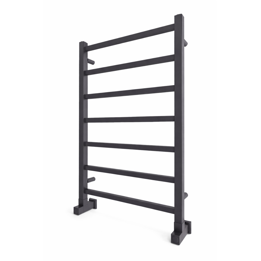Grzejnik łazienkowy drabinkowy INOX TOKIO 161W/230V 77x53 cm stal nierdzewna/antracyt