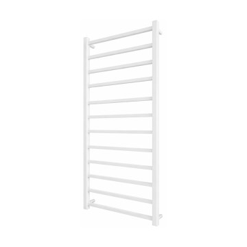 Grzejnik łazienkowy drabinkowy INOX TOKIO 233W/230V 117x53 cm stal nierdzewna/biały