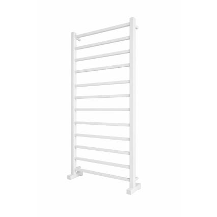 Grzejnik łazienkowy drabinkowy INOX TOKIO 233W/230V 117x53 cm stal nierdzewna/biały