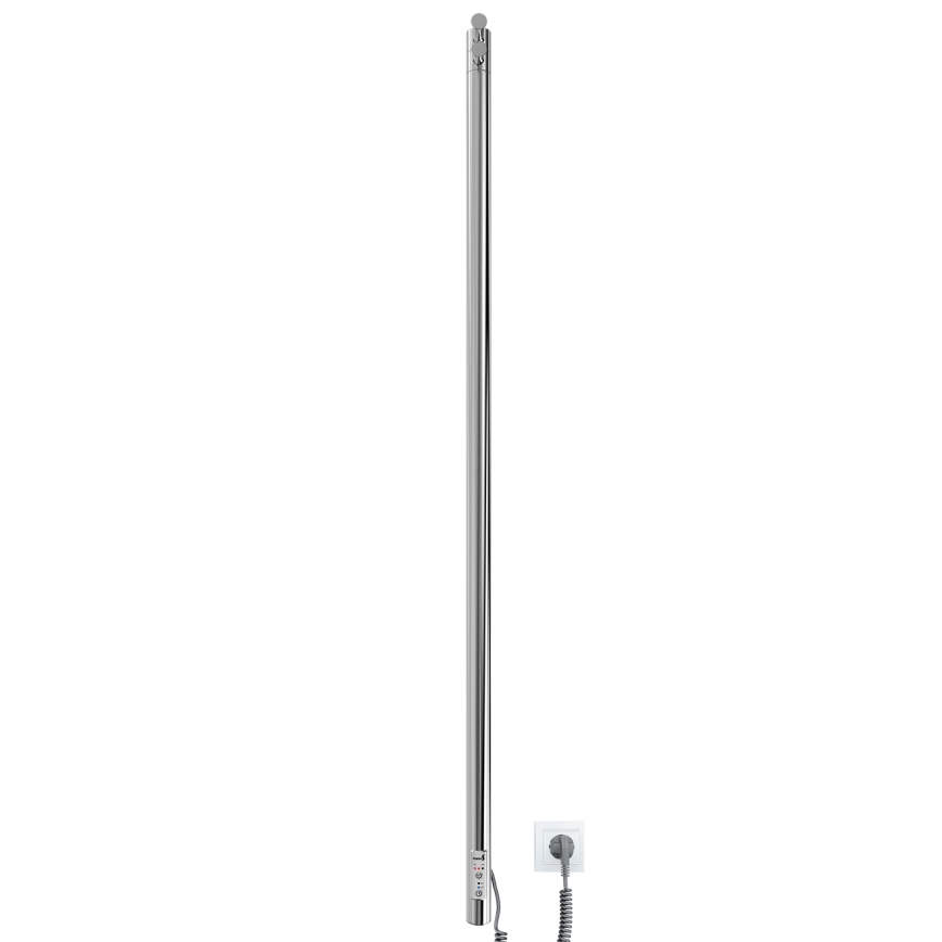 Grzejnik łazienkowy RAY 25W/230V 110x30 cm IP44 stal nierdzewna/chrom błyszczący