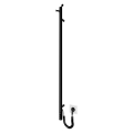 Grzejnik łazienkowy RAY 25W/230V 110x30 cm IP44 stal nierdzewna/czarny