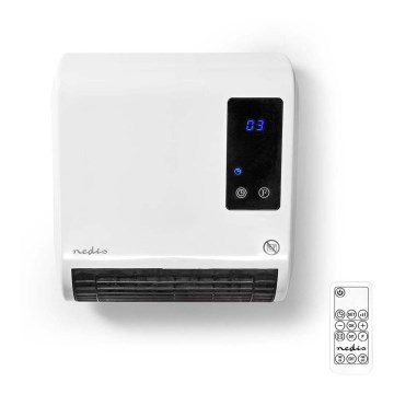 Grzejnik z wyświetlaczem LED i termostatem 2000W/230V IP22 + pilot zdalnego sterowania