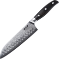 Gudaro - Damasceński nóż kuchenny Santoku SHIRO 7