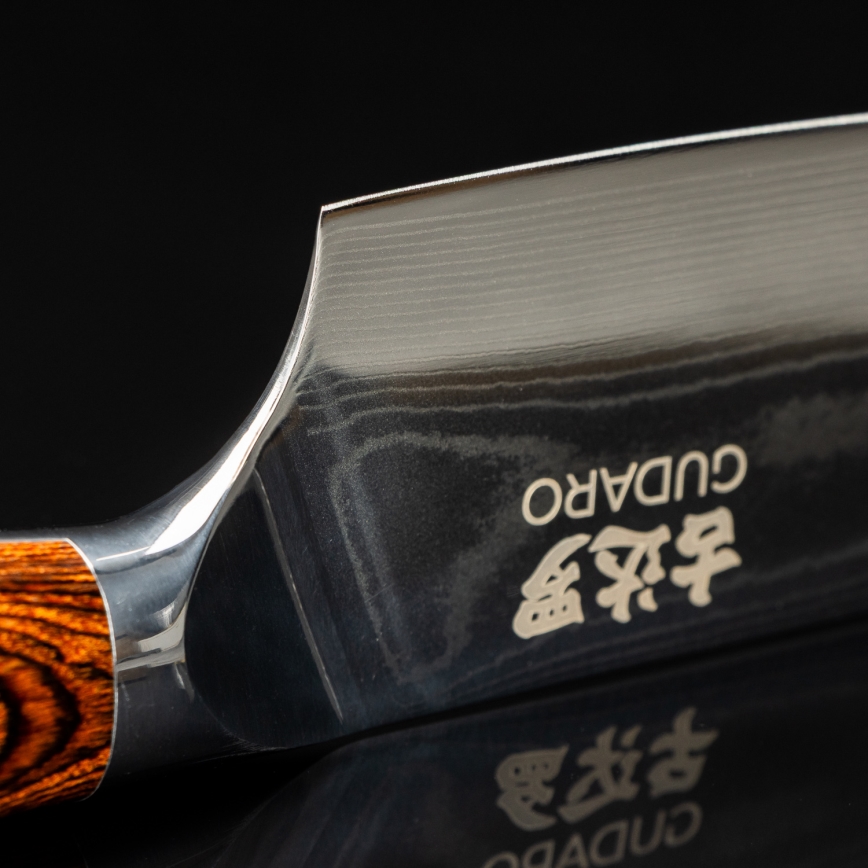 Gudaro - Damasceński nóż szefa kuchni FENG 8, 67 warstw stali, długość 20 cm