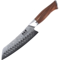 Gudaro - Damaszkowy nóż kuchenny Santoku TAKUMI 7