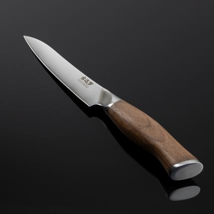 Gudaro - Uniwersalny nóż kuchenny TAKUMI 5, damasceński, 67 warstw stali, długość 12,5 cm, orzech