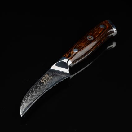 Gudaro - Nóż kuchenny BIRD BEAK 7,6 cm stal damasceńska