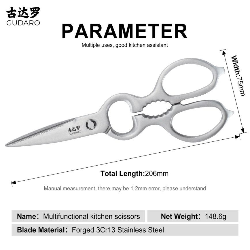 Gudaro - Nożyce do drobiu RONIN 20,6 cm