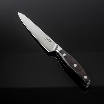 Gudaro - damaszkowy uniwersalny nóż kuchenny SHIRO 5, 67 warstw stali, długość 12,5 cm