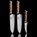 Gudaro - ZESTAW 2x damasceński nóż kuchenny Santoku FENG 7,5