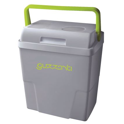 Guzzanti GZ 22B - Przenośna lodówka samochodowa 22 l 58W/12V/230V szara/zielona