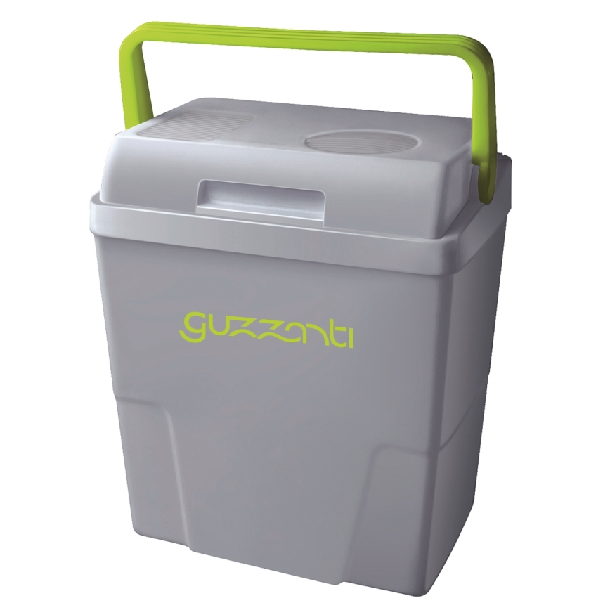 Guzzanti GZ 22B - Przenośna lodówka samochodowa 22 l 58W/12V/230V szara/zielona