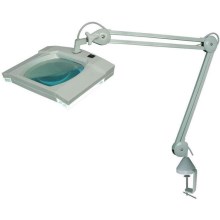 Hadex - LED Lampa stołowa z lupą i klipsem LED/5W/230V