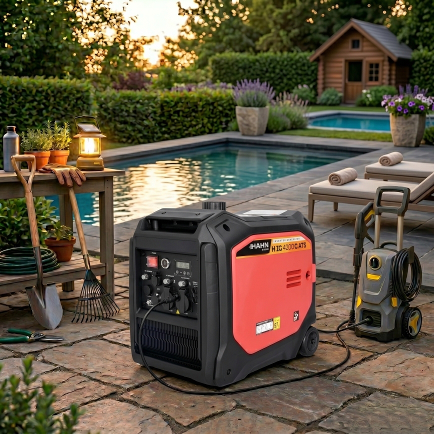 Hahn & Sohn 20062 - Benzynowy/LPG agregat prądotwórczy H IG 4200 G ATS 4200/3800W