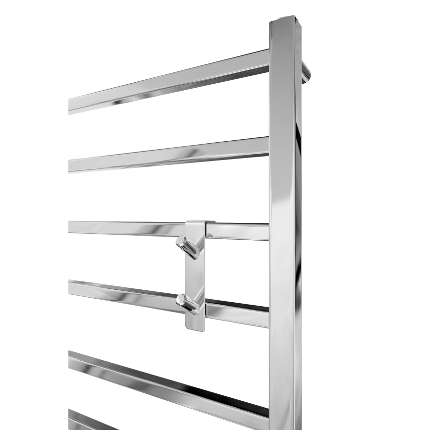 Hak na grzejnik INOX, stal nierdzewna / chrom błyszczący