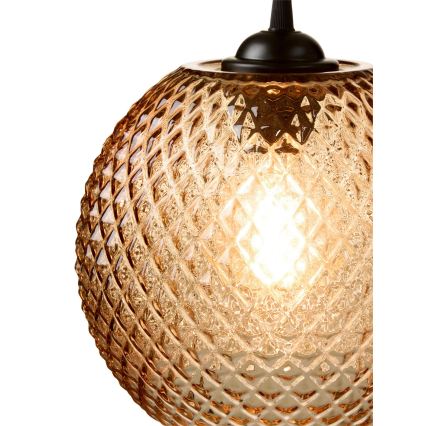 Halo Design 718368 - Żyrandol na lince NOBB 1xE27/40W/230V średnica 22 cm przydymiony brąz