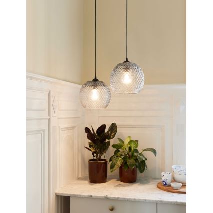Halo Design 718436 - Lampa wisząca na linkę NOBB 1xE27/40W/230V Ø 22 cm przezroczysta